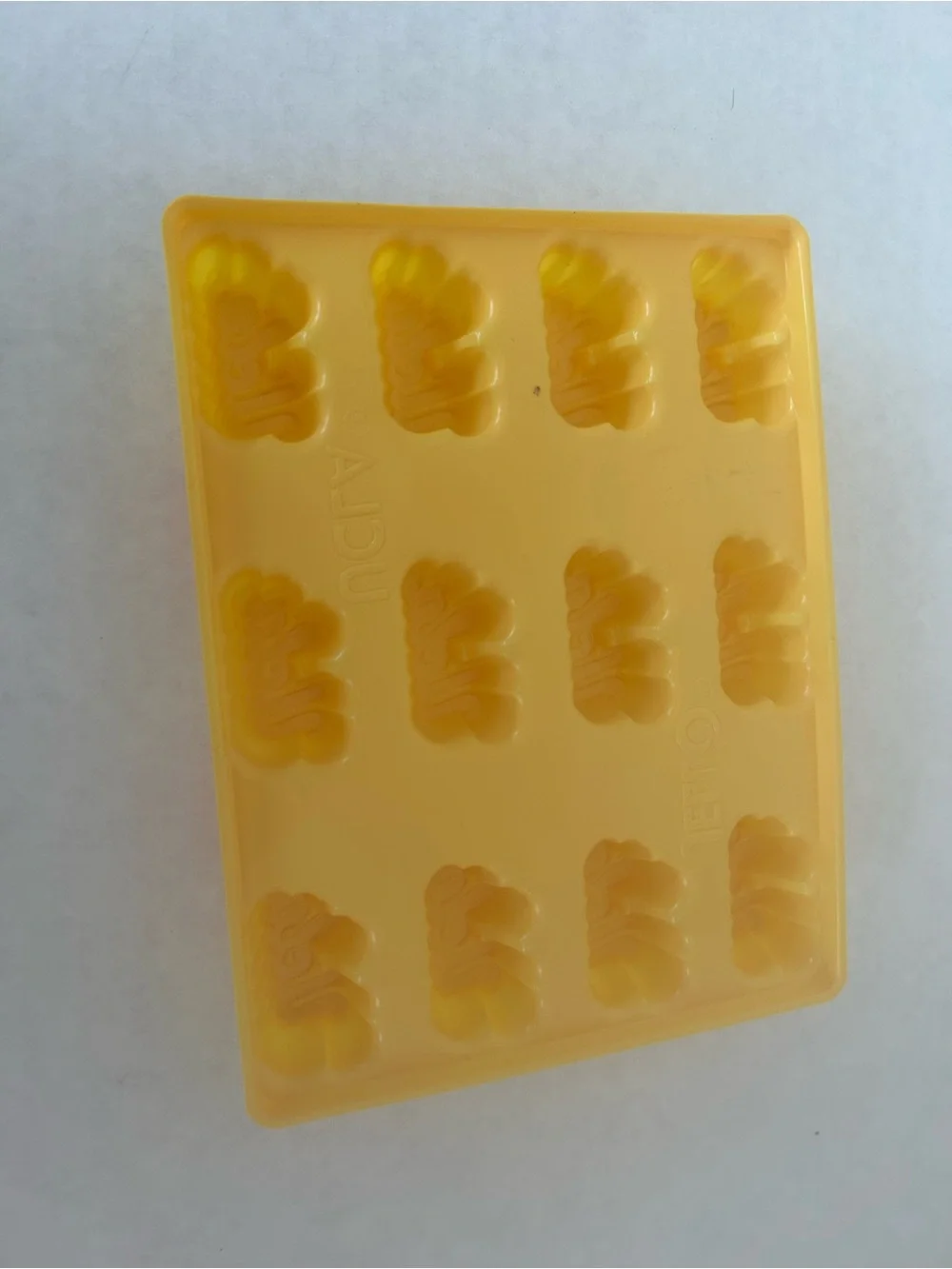 Jello UCLA Yellow Plastic Multi-Mold Tray - Flexible Candy & Chocolate Mold